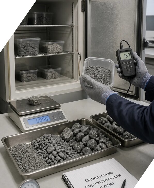 Определение морозостойкости щебня в Чите от 3623 р. | ЭкспертизаРоссия